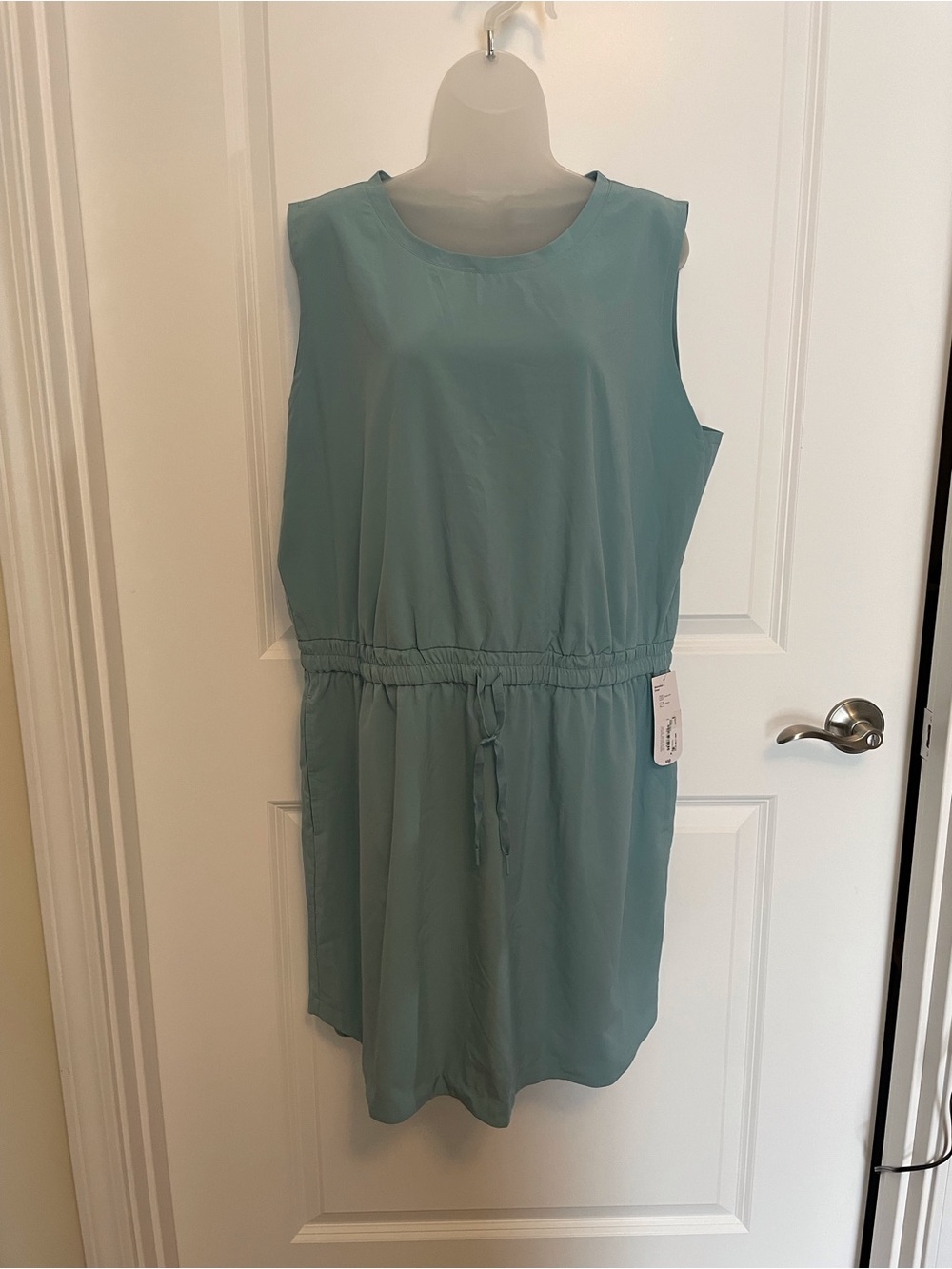 Xersion Light Teal Sleeveless Midi Dress
